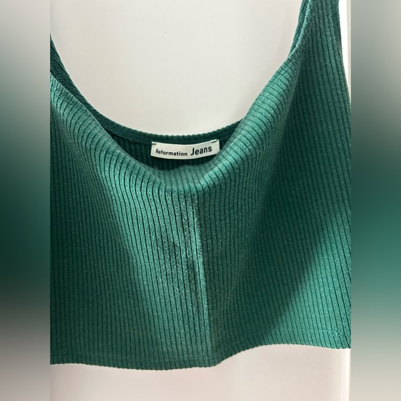 Reformation Green Skirt and Crop Tank Set - Picture 2 of 5